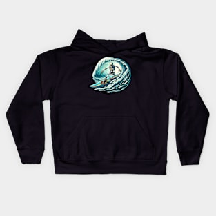 Skeleton Surfer - Radical Waves Adventure Kids Hoodie